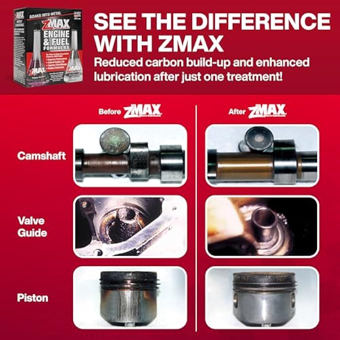 zMAX 58-011 - ENGINE & FUEL FORMULA KIT - EASY TO USE - REDUCES CARBON BUILD-UP & LUBRICATES METAL EXTENDING LIFE OF CAR OR TRUCK - RUNS EFFICIENTLY, IMPROVING GAS OR DIESEL MILEAGE - 12 OZ - 2 PACK - Image 5